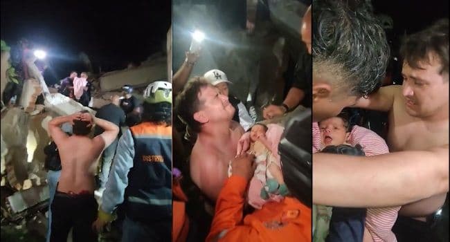 Newborn, Twin Earthquake, Venezuela, 32 Hours