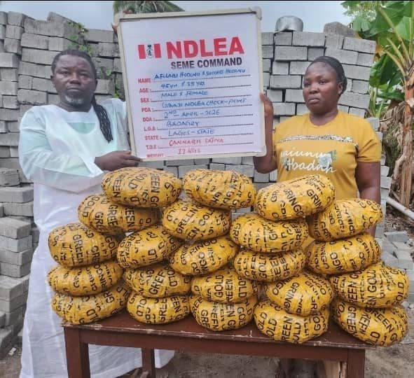 NDLEA, Pastor, Wife, 11 kilograms of skunk